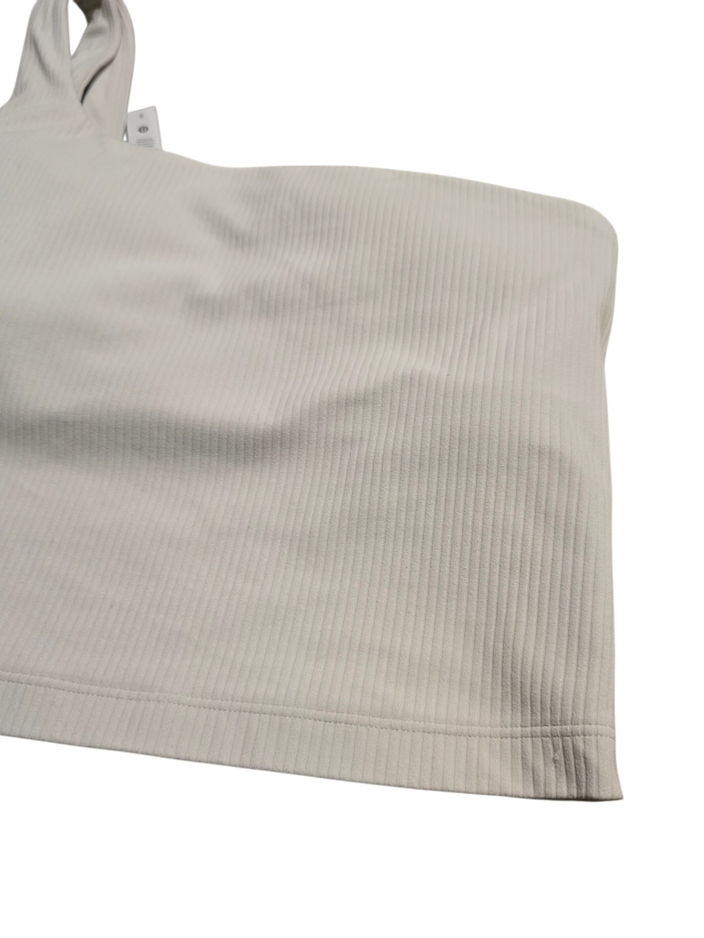 Lululemon Simple Ribbed One Shoulder Tank Size 8 In Off White
